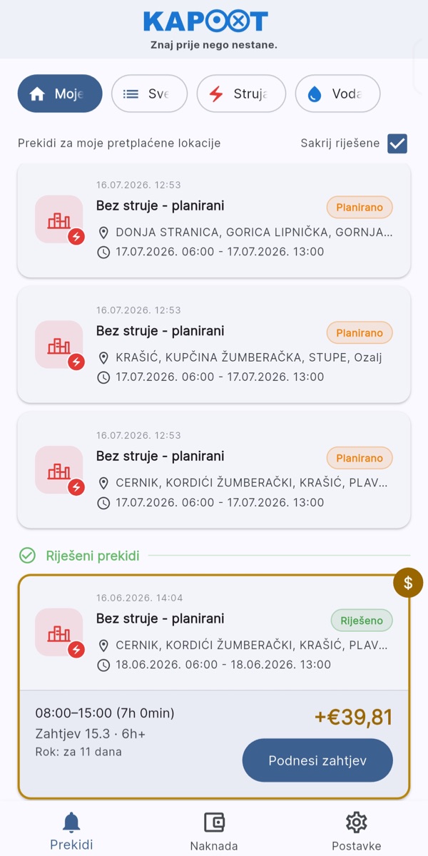 Kapoot app screenshot